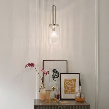 Quintiesse - Luster na tyči KIMROSE 1xE27/60W/230V pr. 17,8 cm lesklý chróm