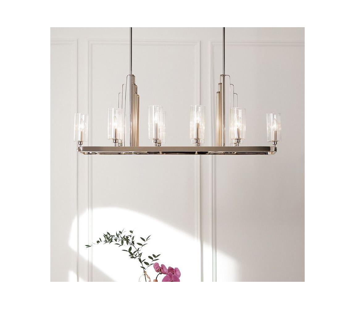 Elstead Quintiesse QN-KIMROSE10-PN - Luster na tyči KIMROSE 10xE14/40W/230V lesklý chróm QN-KIMROSE10-PN