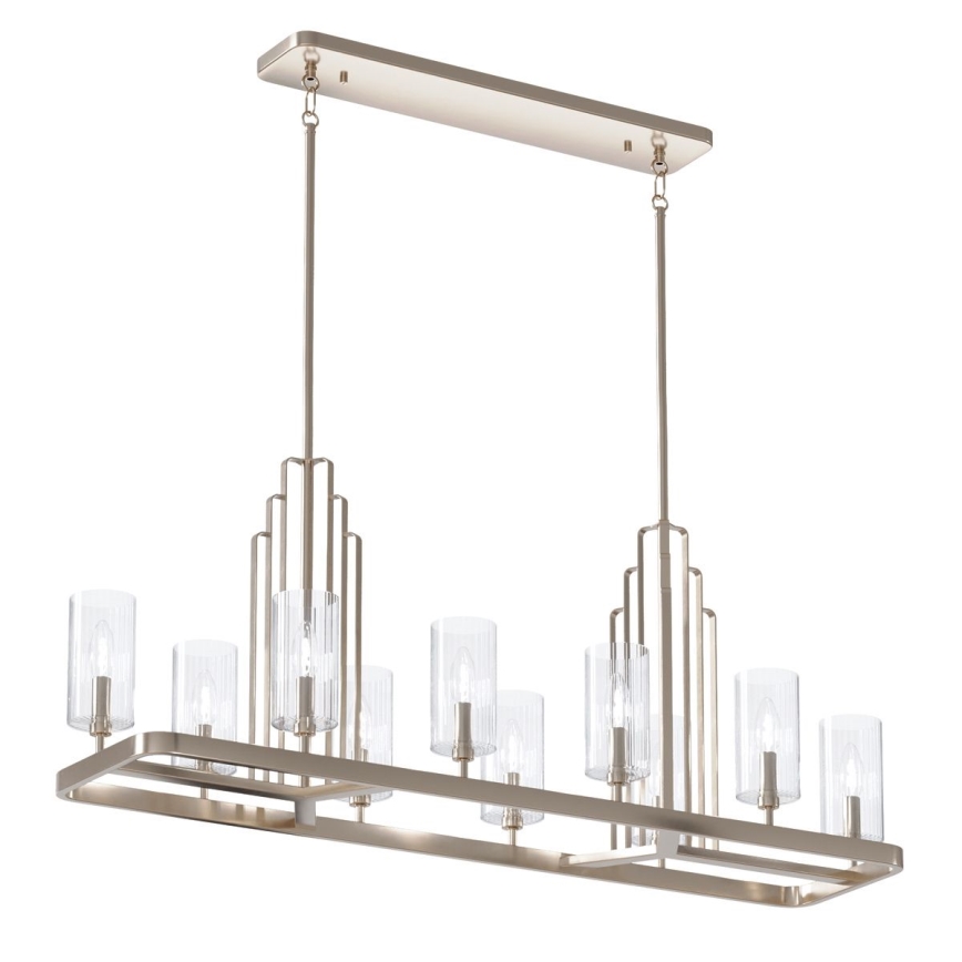 Quintiesse - Luster na tyči KIMROSE 10xE14/40W/230V lesklý chróm