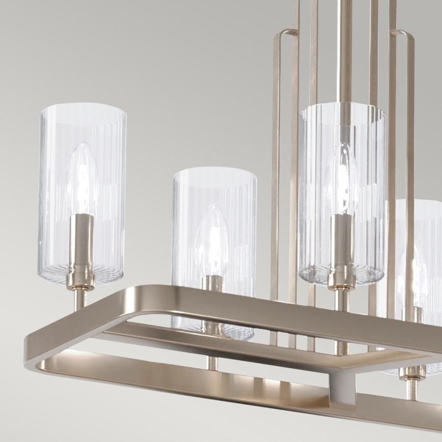 Quintiesse - Luster na tyči KIMROSE 10xE14/40W/230V lesklý chróm