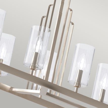 Quintiesse - Luster na tyči KIMROSE 10xE14/40W/230V lesklý chróm