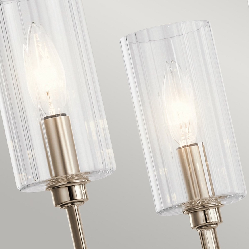 Quintiesse - Luster na tyči KIMROSE 6xE14/40W/230V pr. 68,6 cm, lesklý chróm