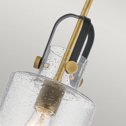 Quintiesse - Luster na tyči KITNER 1xE27/60W/230V pr. 18 cm zlatá/čierna