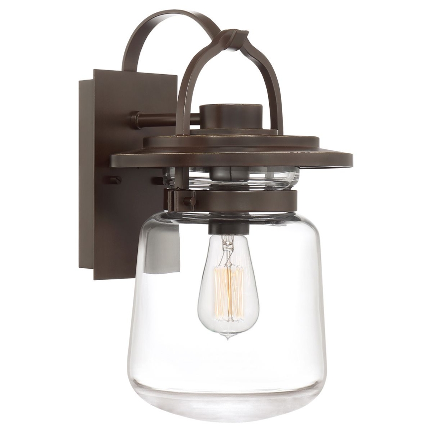 Quintiesse - Vonkajšie nástenné svietidlo LASALLE M 1xE27/60W/230V IP44 bronzové