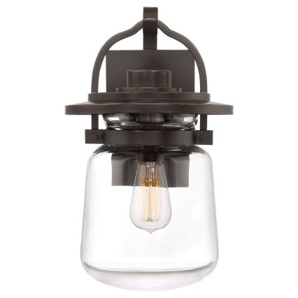 Quintiesse - Vonkajšie nástenné svietidlo LASALLE M 1xE27/60W/230V IP44 bronzové