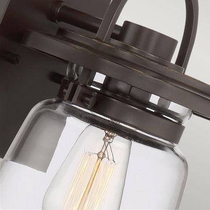Quintiesse - Vonkajšie nástenné svietidlo LASALLE S 1xE27/60W/230V IP44 bronzové
