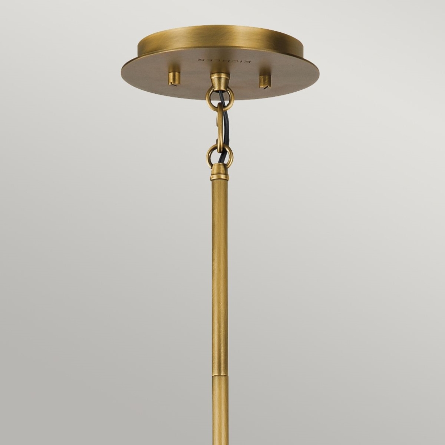 Quintiesse - Luster na tyči LINARA 6xE14/60W/230V pr. 66 cm čierna/zlatá