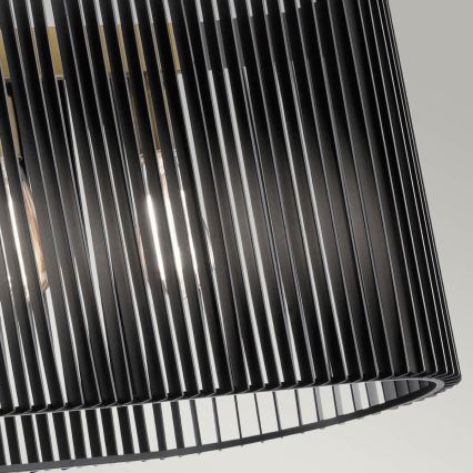 Quintiesse - Luster na tyči LINARA 5xE27/60W/230V čierna/zlatá