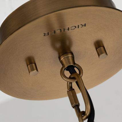 Quintiesse - Luster na tyči LINARA 1xE27/60W/230V pr. 15,2 cm čierna/zlatá