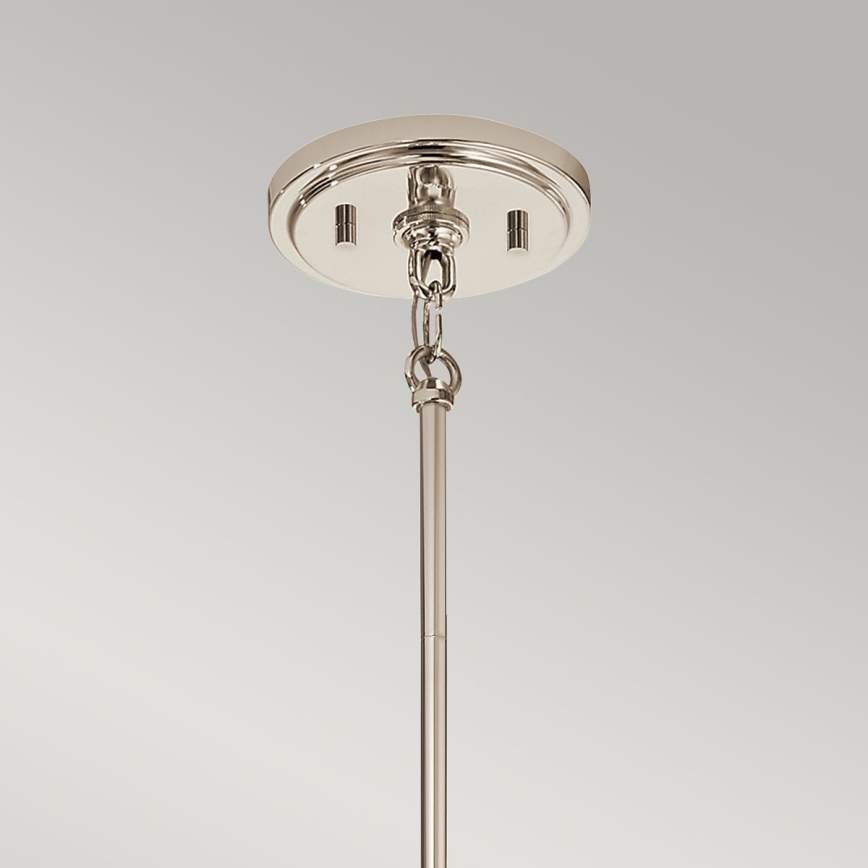 Quintiesse - Luster na tyči MARILYN 1xE27/60W/230V priemer 19,5 cm lesklý chróm/čierna