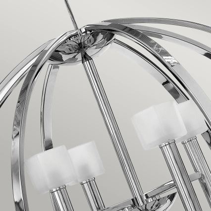 Quintiesse - LED luster na lankách MONDO 8xG9/3W/230V priemer 71,3 cm lesklý chróm