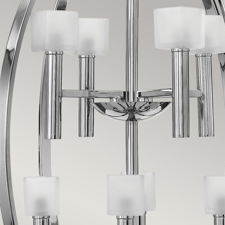 Quintiesse - LED luster na lankách MONDO 8xG9/3W/230V priemer 71,3 cm lesklý chróm