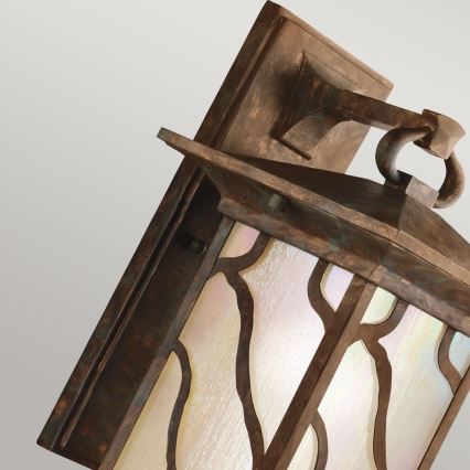 Quintiesse - Vonkajšie nástenné svietidlo MORRIS L 1xE27/60W/230V IP44 bronzové