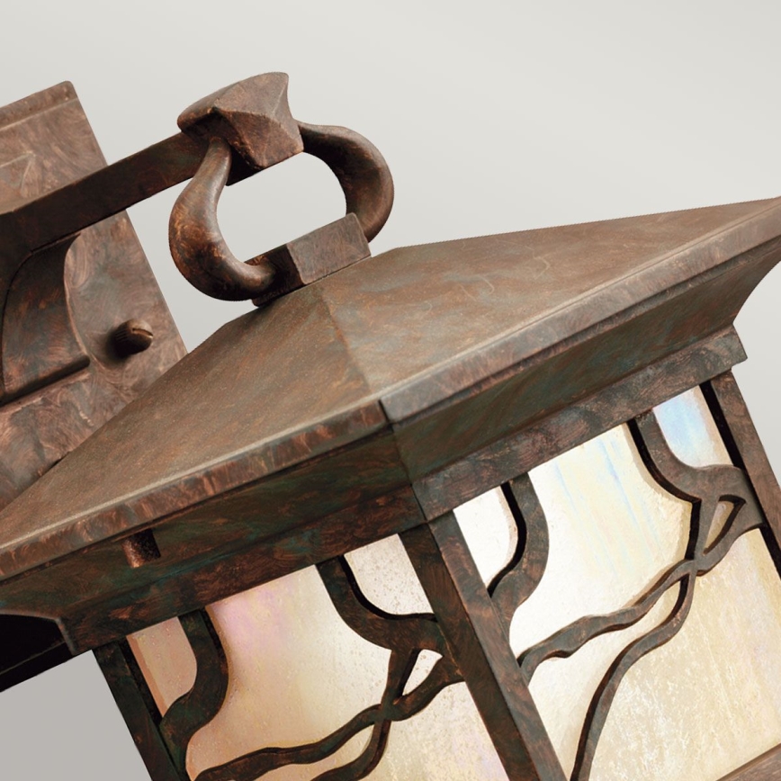 Quintiesse - Vonkajšia nástenná lampa MORRIS M 1xE27/60W/230V IP44 bronzová