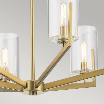 Quintiesse - Luster na tyči NYE 6xE14/40W/230V pr. 71,1 cm zlatý