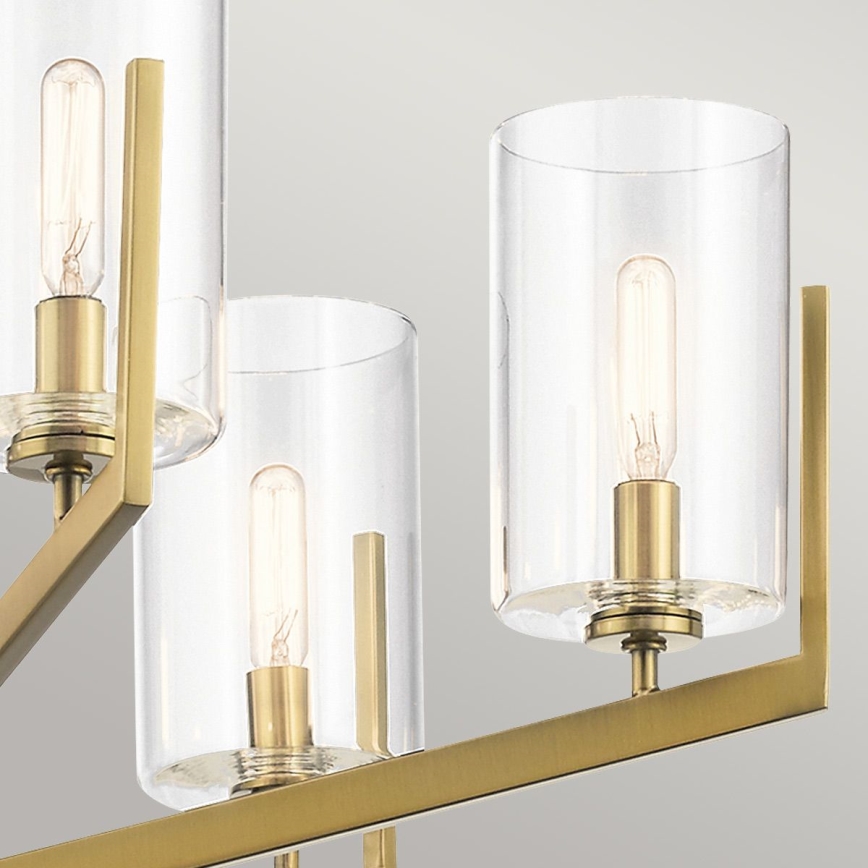 Quintiesse - Luster na tyči NYE 6xE14/40W/230V pr. 71,1 cm zlatý