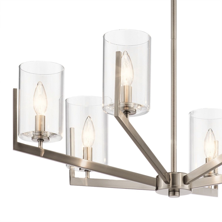 Quintiesse - Luster na tyči NYE 6xE14/40W/230V priemer 71,1 cm matný chróm