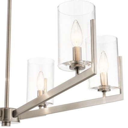 Quintiesse - Luster na tyči NYE 6xE14/40W/230V priemer 71,1 cm matný chróm