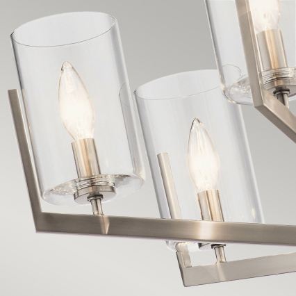 Quintiesse - Luster na tyči NYE 6xE14/40W/230V priemer 71,1 cm matný chróm