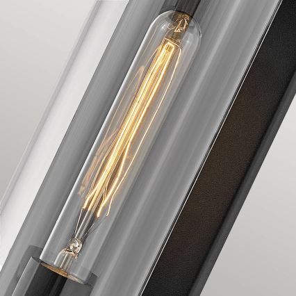 Quintiesse - Vonkajšie nástenné svietidlo PEARSON M 1xE27/60W/230V IP44 čierna