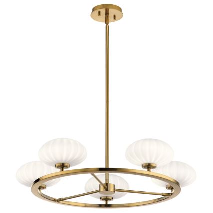 Quintiesse - LED kúpeľňový luster na tyči PIM 5xG9/3W/230V Ø 71,1 cm IP44 zlatý
