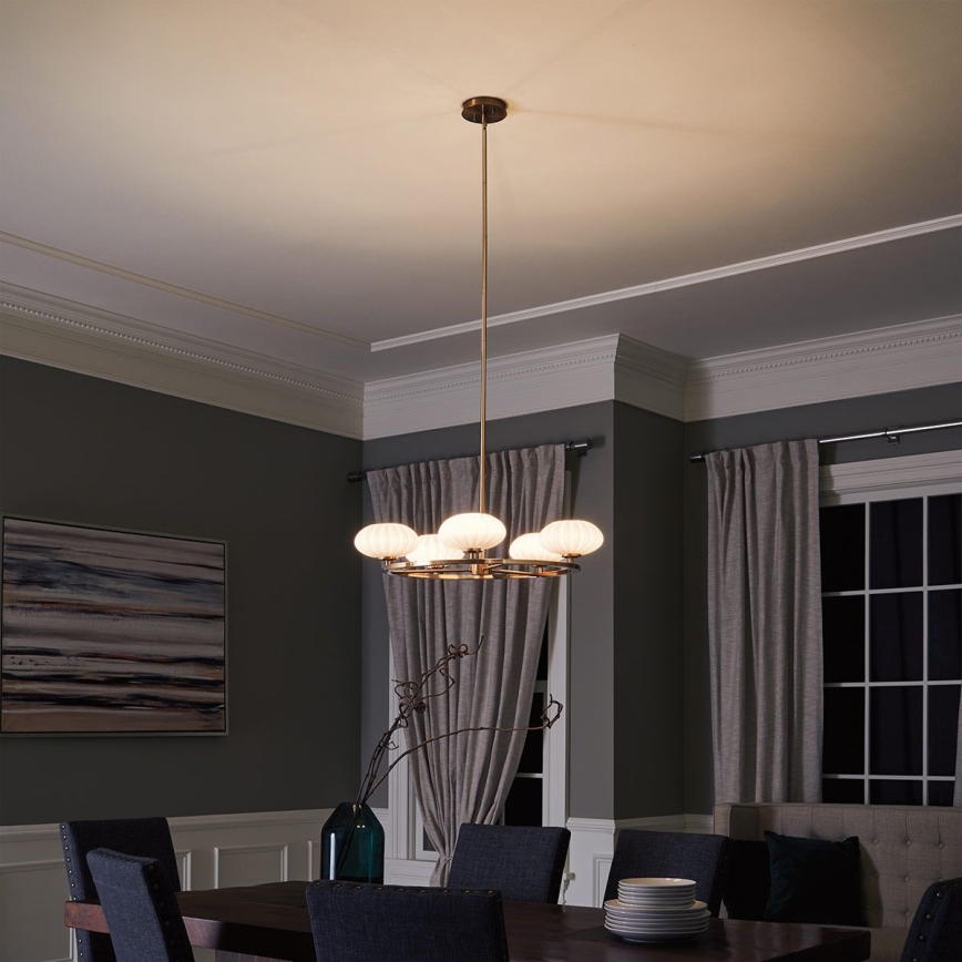 Quintiesse - LED kúpeľňový luster na tyči PIM 5xG9/3W/230V Ø 71,1 cm IP44 zlatý