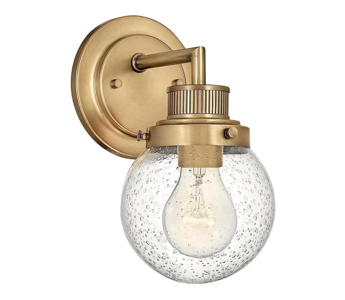Elstead Quintiesse QN-POPPY1-HB-BATH - Kúpeľňové nástenné svietidlo POPPY 1xE27/60W/230V IP44 zlaté QN-POPPY1-HB-BATH