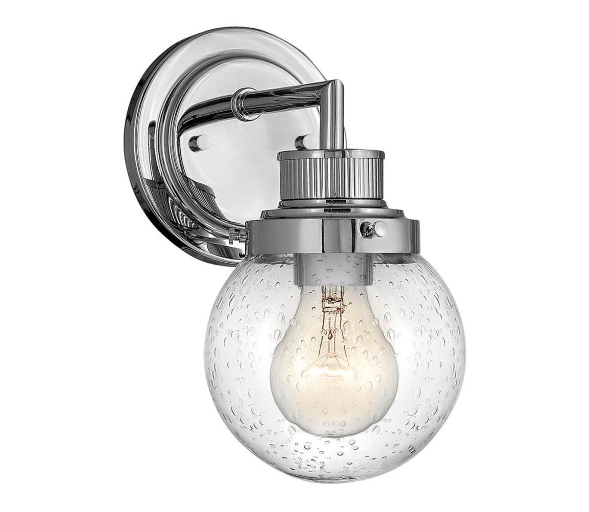 Elstead Quintiesse QN-POPPY1-PC-BATH-Kúpeľňové nástenné svietidlo POPPY 1xE27/60W/230V IP44 lesklý chróm QN-POPPY1-PC-BATH