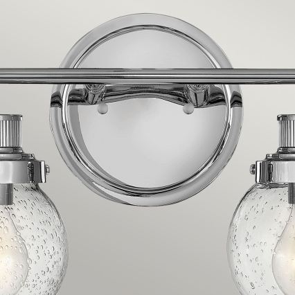 Quintiesse - Kúpeľňové nástenné svietidlo POPPY 2xE27/60W/230V IP44 lesklý chróm