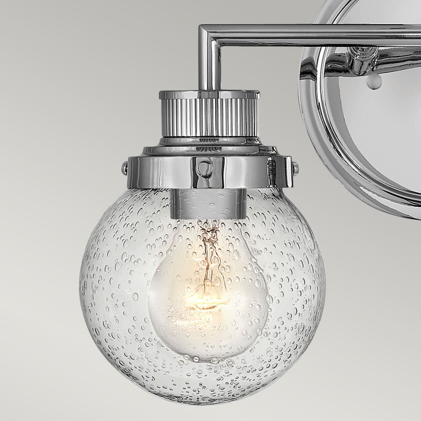 Quintiesse - Kúpeľňové nástenné svietidlo POPPY 2xE27/60W/230V IP44 lesklý chróm