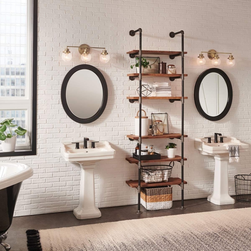 Quintiesse - Kúpeľňové nástenné svietidlo POPPY 3xE27/60W/230V IP44 zlaté