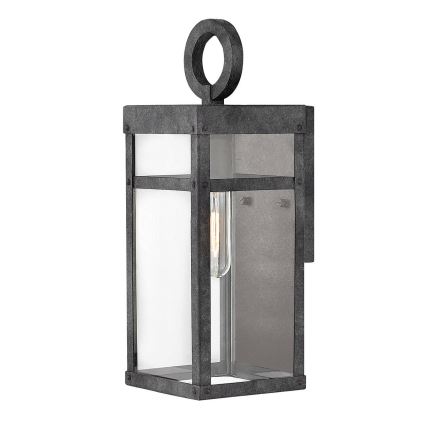 Quintiesse - Vonkajšie nástenné svietidlo PORTER S 1xE27/60W/230V IP44 čierna