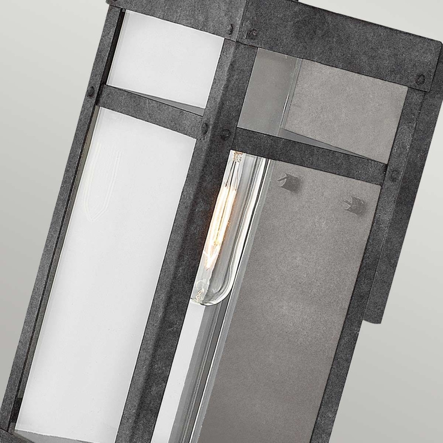 Quintiesse - Vonkajšie nástenné svietidlo PORTER S 1xE27/60W/230V IP44 čierna