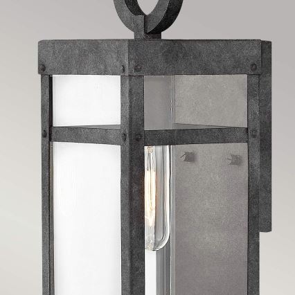 Quintiesse - Vonkajšie nástenné svietidlo PORTER S 1xE27/60W/230V IP44 čierna
