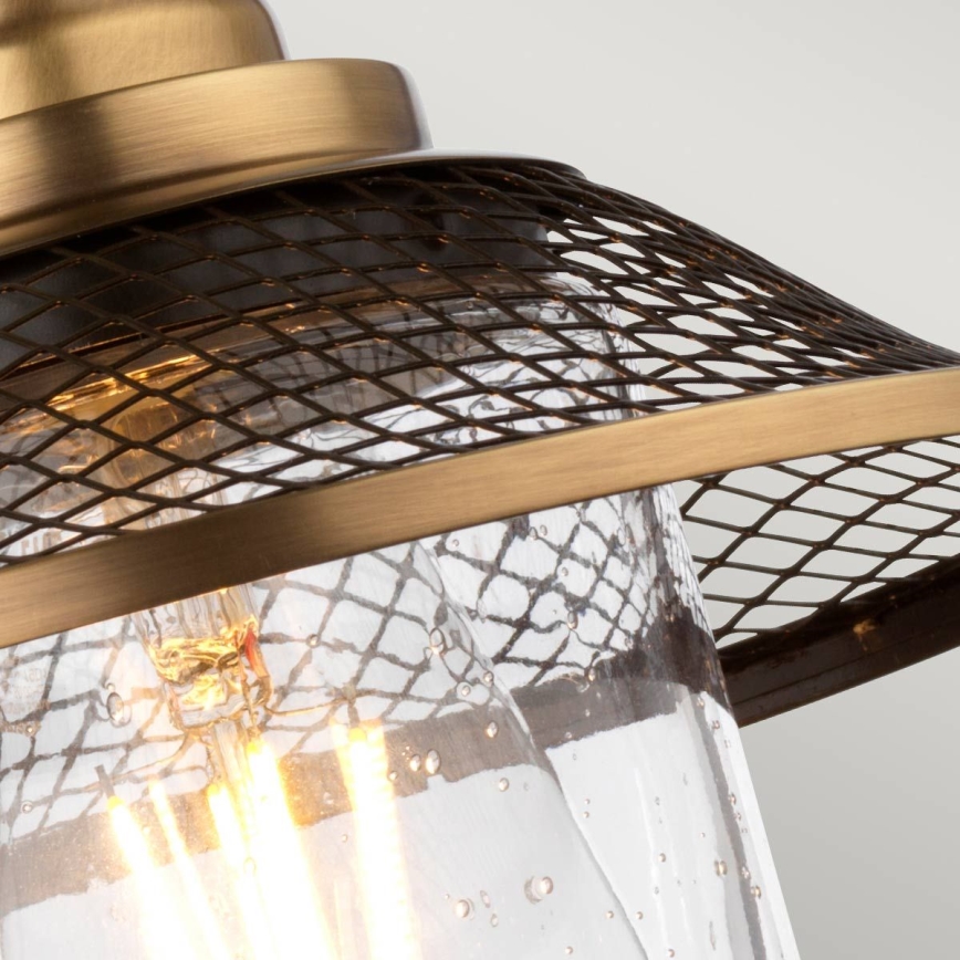 Quintiesse - Kúpeľňové nástenné svietidlo RIGBY 1xE27/40W/230V IP44 bronzové