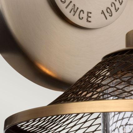 Quintiesse - Kúpeľňové nástenné svietidlo RIGBY 1xE27/40W/230V IP44 bronzové