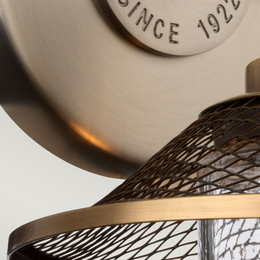 Quintiesse - Kúpeľňové nástenné svietidlo RIGBY 1xE27/40W/230V IP44 bronzové