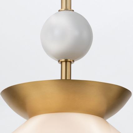 Quintiesse - Luster na tyči SAUCER M 1xE27/40W/230V priemer 36,6 cm zlatá