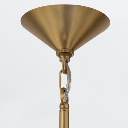 Quintiesse - Luster na tyči SAUCER M 1xE27/40W/230V priemer 36,6 cm zlatá