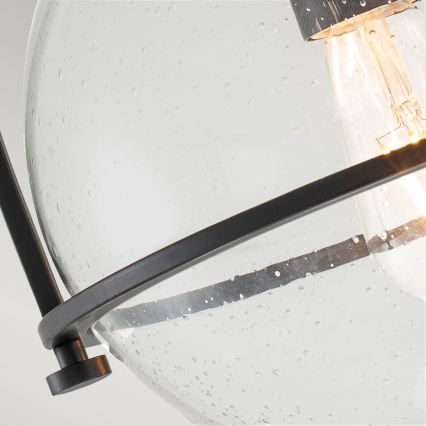 Quintiesse - Stropné svietidlo SOMERSET 1xE27/60W/230V priemer 28,2 cm čierne