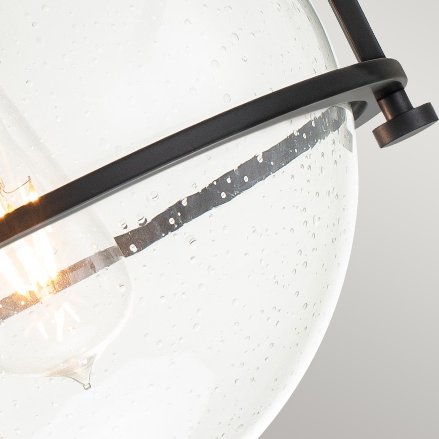 Quintiesse - Stropné svietidlo SOMERSET 1xE27/60W/230V priemer 28,2 cm čierne