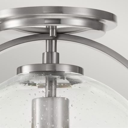 Quintiesse - Stropné svietidlo SOMERSET 1xE27/60W/230V pr. 28,2 cm, matný chróm