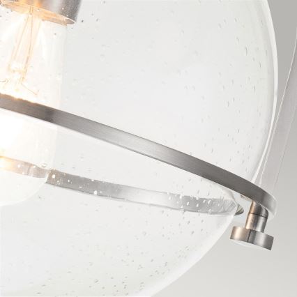 Quintiesse - Stropné svietidlo SOMERSET 1xE27/60W/230V pr. 28,2 cm, matný chróm