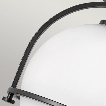 Quintiesse - Stropné svietidlo SOMERSET 1xE27/60W/230V priemer 28,2 cm čierne