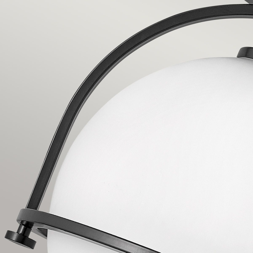 Quintiesse - Stropné svietidlo SOMERSET 1xE27/60W/230V priemer 28,2 cm čierne