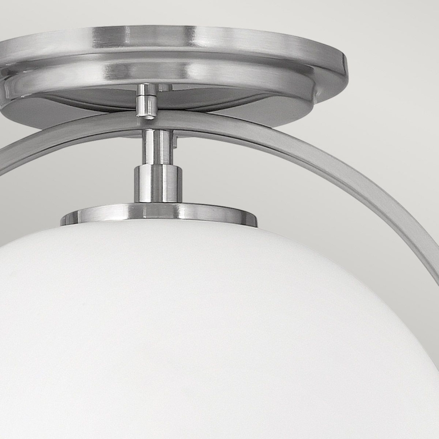 Quintiesse - Stropné svietidlo SOMERSET 1xE27/60W/230V pr. 28,2 cm matný chróm