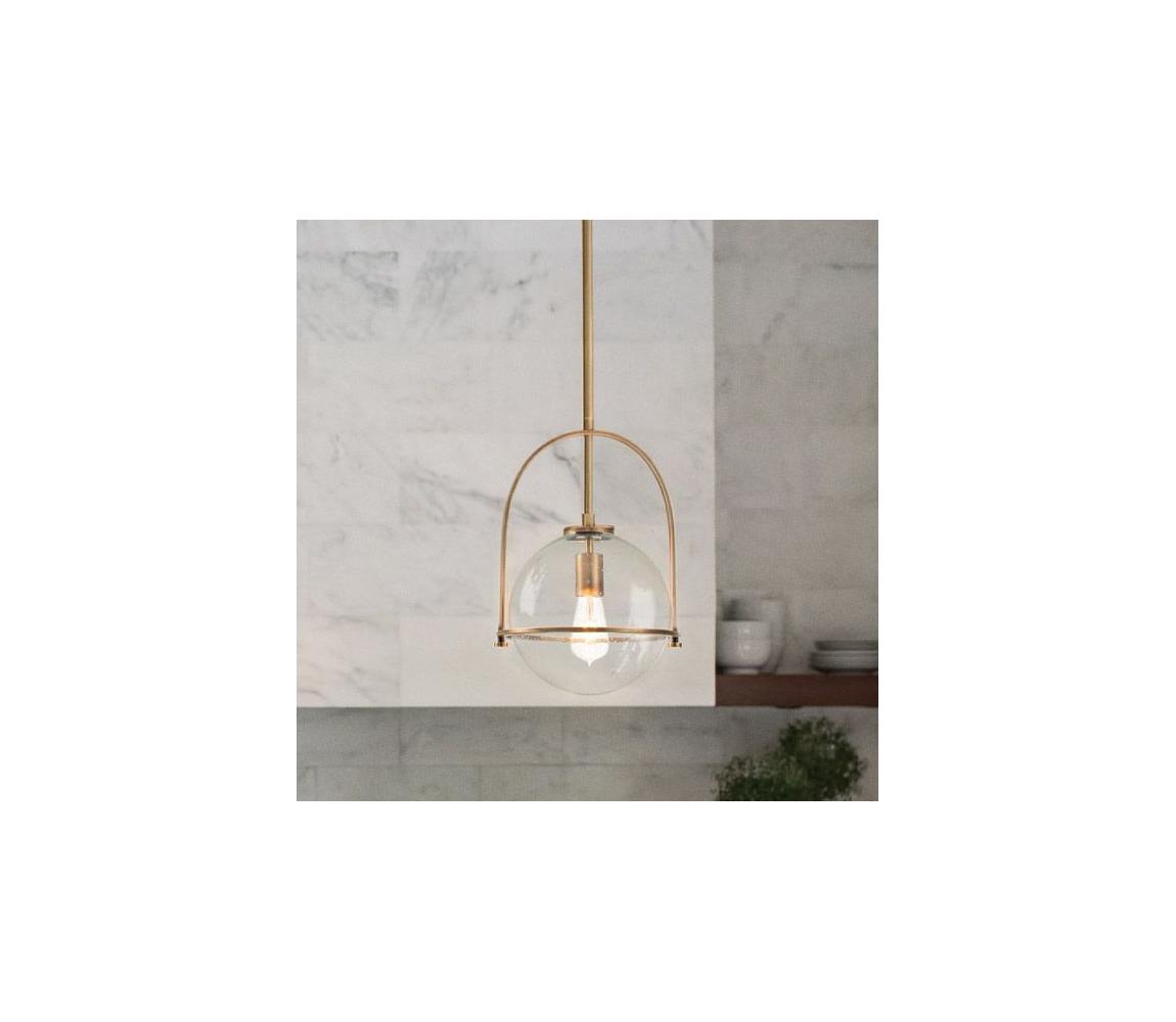 Elstead Quintiesse QN-SOMERSET-P-C-HB - Závesný luster SOMERSET na tyči 1xE27/60W/230V bronzový QN-SOMERSET-P-C-HB