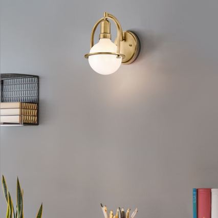 Quintiesse - Nástenná lampa SOMERSET 1xE27/60W/230V zlatá