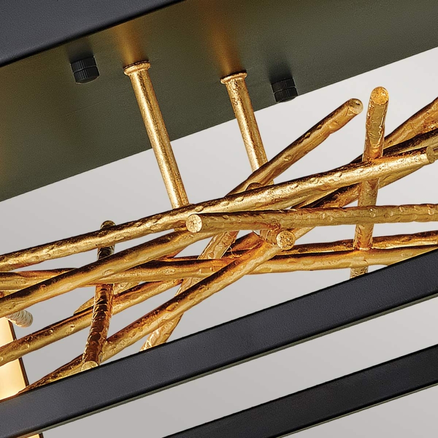 Quintiesse - LED stropné svietidlo STYX LED/8W/230V čierna/zlatá