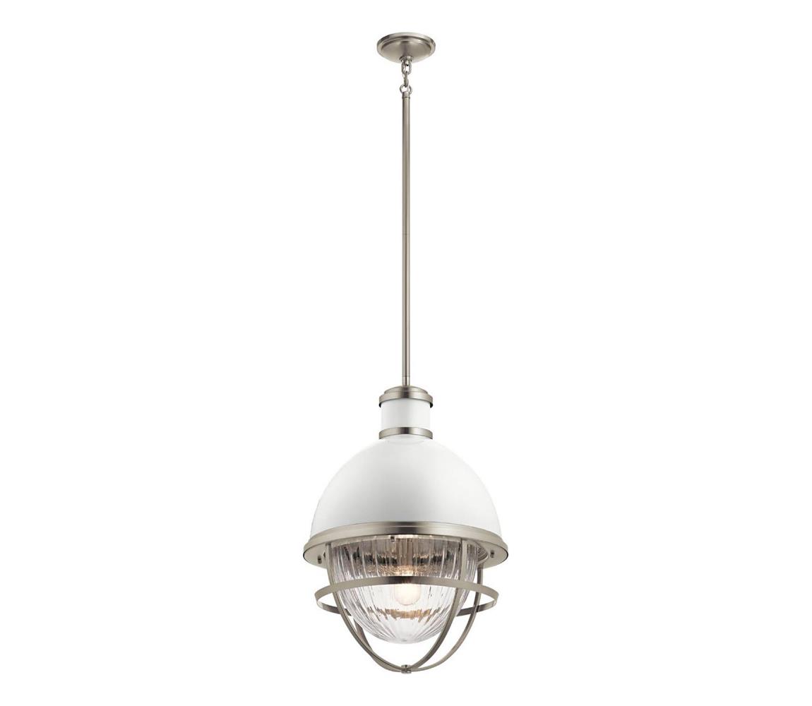 Elstead Quintiesse QN-TOLLIS-P-BN - Luster na tyči TOLLIS 1xE27/40W/230V matný chróm QN-TOLLIS-P-BN